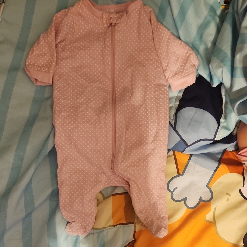 Pink Polka Dot Kids One Piece